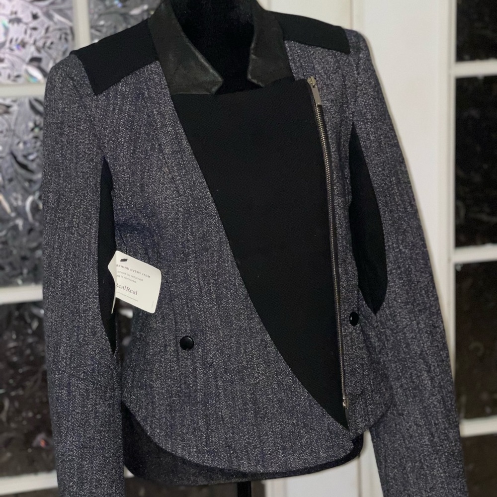 Karen Millen Black mix Fabric blazer